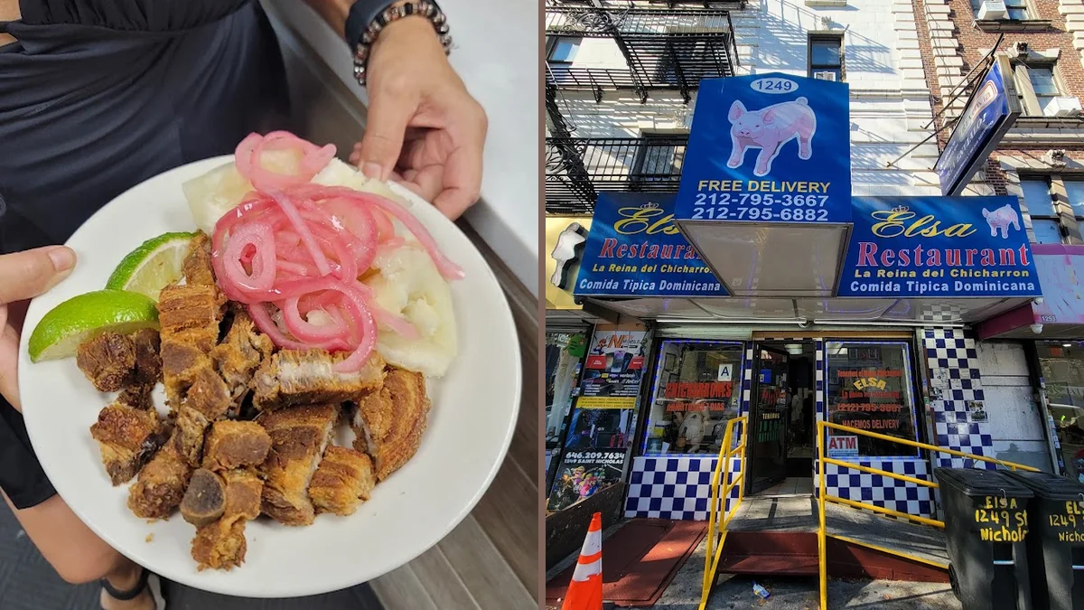 Hearty fried pork dish in a casual restaurant.