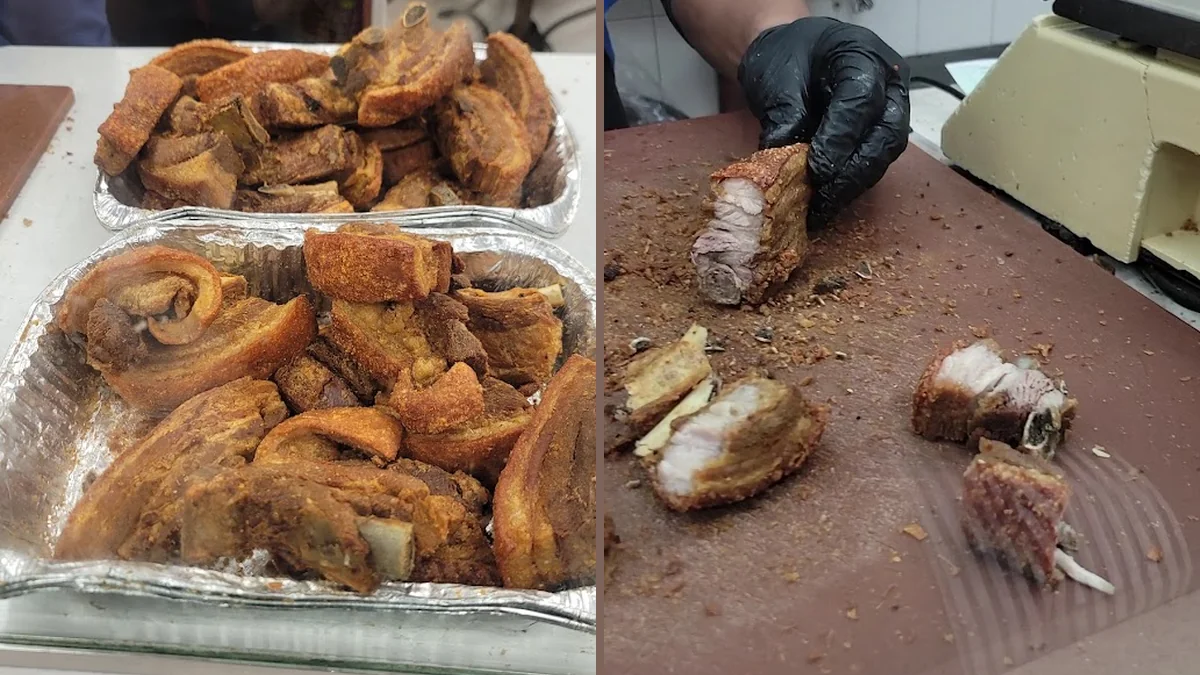 Dominican comfort food served on a simple table.
